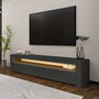 Hanah Home Soporte para TV Antracita con Luces LED